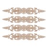 MUXSAM 33*6cm 4pcs Wood Carving Decal Corner Wood Applique Decorative