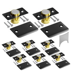 Tonitrui Silent Ball Catch, Adjustable Strong Magnet Door Catch，Using Noise Free, Replacing Door Ball Catch, with Identical Installation Dimension(8 Pack, Black)