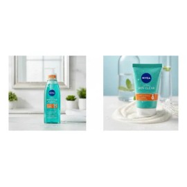 Kit Nivea Gel Limpiador Antiacné 150ml  Exfoliante Piel Acneica 150ml                                                                                 