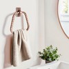 Monarch Abode 21631 Modern Towel Ring Holder Hand Hammered Wall
