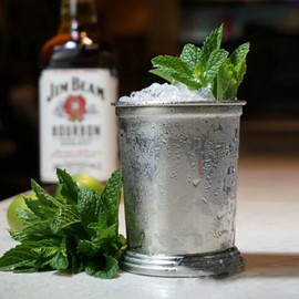 Libitree Silver Cocktail Tumblers, 2 Pack, Mint Julep Cups,12oz classic julep cups, silver stainless steel Cups for party and bars