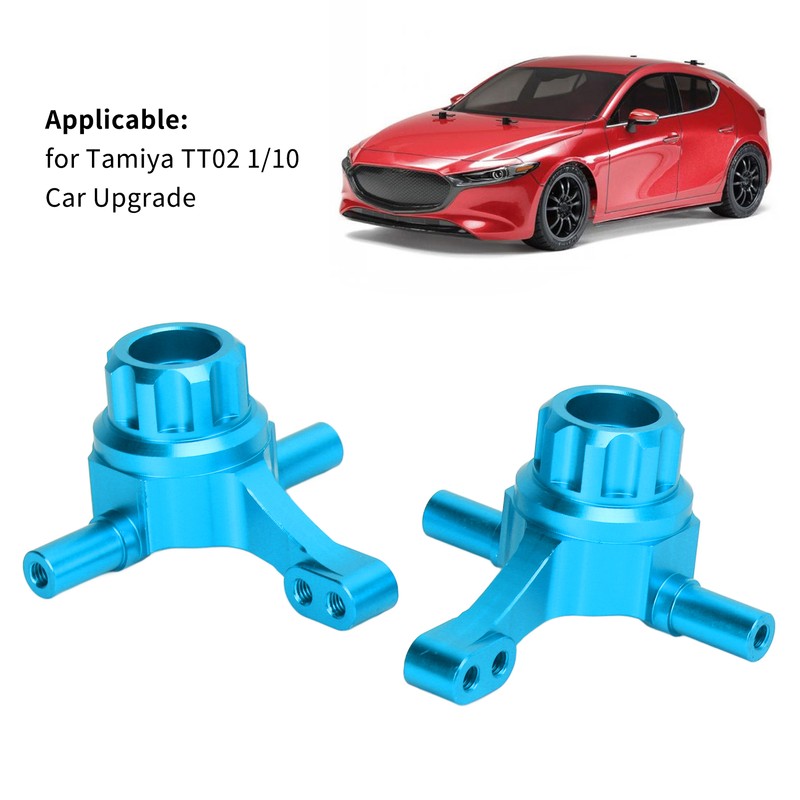 Aluminum Alloy Front Knuckle Arms Steering Cup for Tamiya TT02