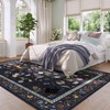 Rugcomf Living Room Rug 5x7 Rug Machine Washable Boho Area