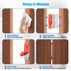 PHIXBEAR 9 Pairs Ultra-Thin Magnetic Cabinet Door Catch, No-Drill Adhesive