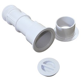 AQUASTAR US101 7.5" Umbrella Stands with Sleeve and Center Cap - White