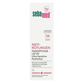 SEBAMED Anti-Rötungen parfumfreie Tagespflege mit LSF 20, mindert Rötungen im Gesicht, als Rosacea Gesichtspflege geeignet, parfumfrei, gegen Hautrötungen, Creme 50 ml