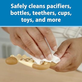 Dr. Brown's Bottle and Pacifier Healthy Wipes, Safely Clean Bottles, Baby Items, and Feeding Essentials, Hypoallergenic, 40 count, 3-Pack (Packaging M