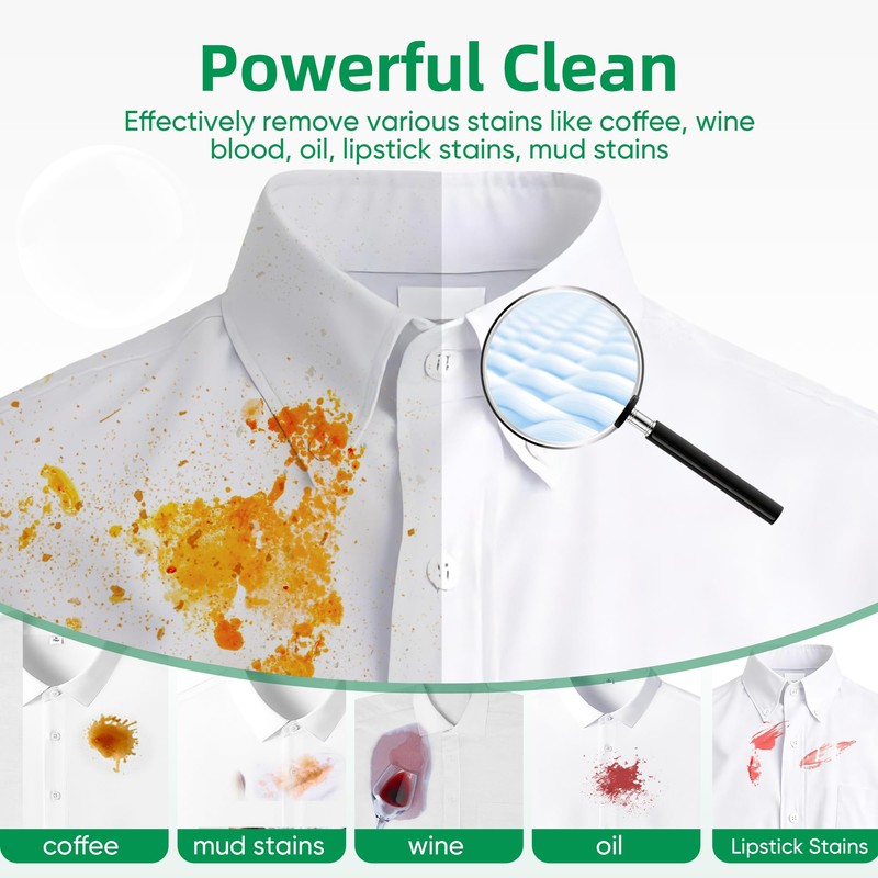 Travel Laundry Detergent Sheets Eco-friendly 120 Loads Fisroa Clothes Washing