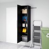 Prepac HangUps Narrow Wall Mounted Garage Storage Cabinet, Tall Storage