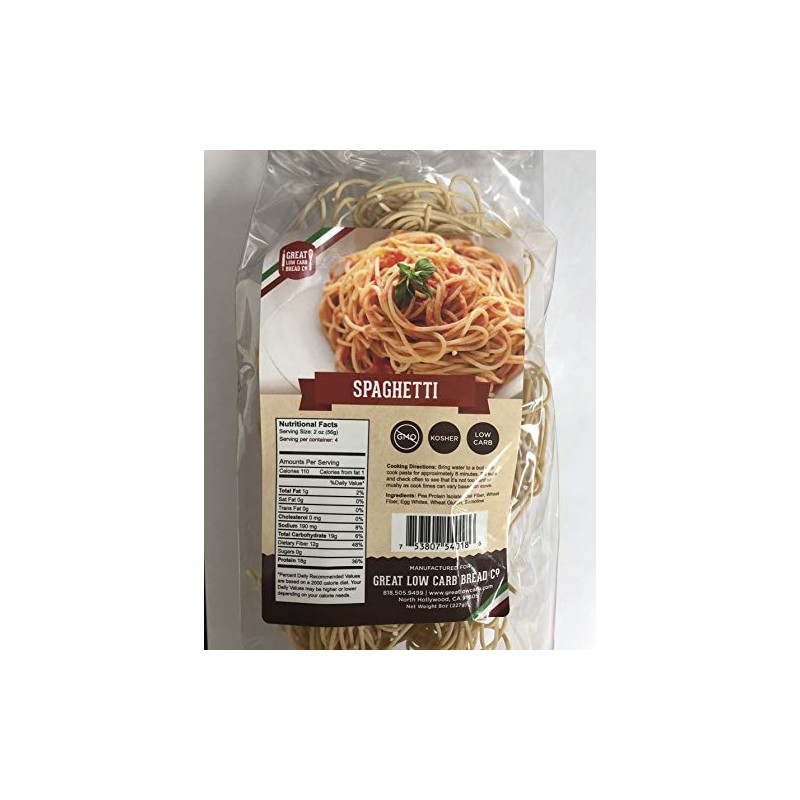 Low Carb Pasta, Keto Pasta, Great Low Carb Bread Company,