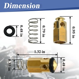 Generic Pressure Washer VRT3 Regulator Valve Kits, Unloader Check Valve Kits, Gold