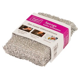 Homiez Luxury Lurex Shiny Cushion Cleaning Sponge, Scourer, Pot Sponge, 13 x 8 x 2.5 cm, Made in Germany.