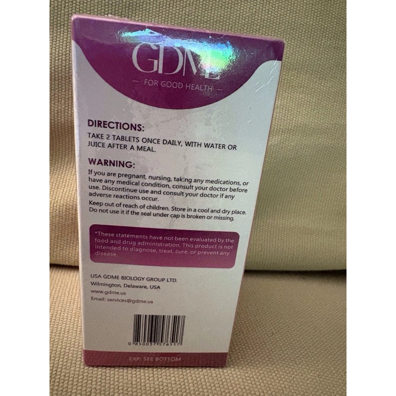 GDME Women’s Probiotic 90 Billion CFUs 90 Tablets Exp 9/2026