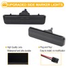 R&F Auto LED Front Smoked Side Marker Lights Compatible with