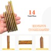 14 Pack 5/16-18" Hanger Bolts 3 Sizes Long Inch Double