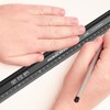 30CM Metal Ruler for Cutting, Raised Grip Aluminium Cutting Ruler