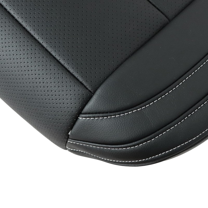 AOUTTUOA Black Driver Side Bottom Perforated Replacement Microfiber Leather Replacement