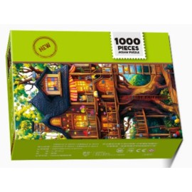 YOGEON Tree House Puzzles for Adults 1000 Pieces, Fantasy of Life