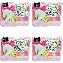 Sarasati 100% Cotton Weed Sheet Natural Rose Scent, 112 Packs (4 Pieces)