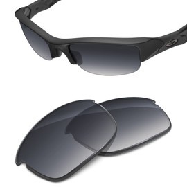 Tintart Performance Replacement Lenses Compatible with Oakley Flak Jacket - Grey Gradient