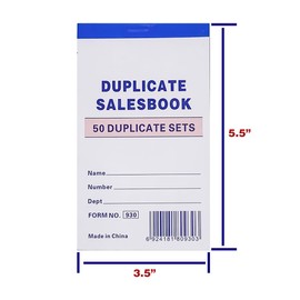 Online Best Service 10 Pack Lot Sales Book Order Receipt Invoice Carbonless Copy 50 Sets 3.5" X 5.5"