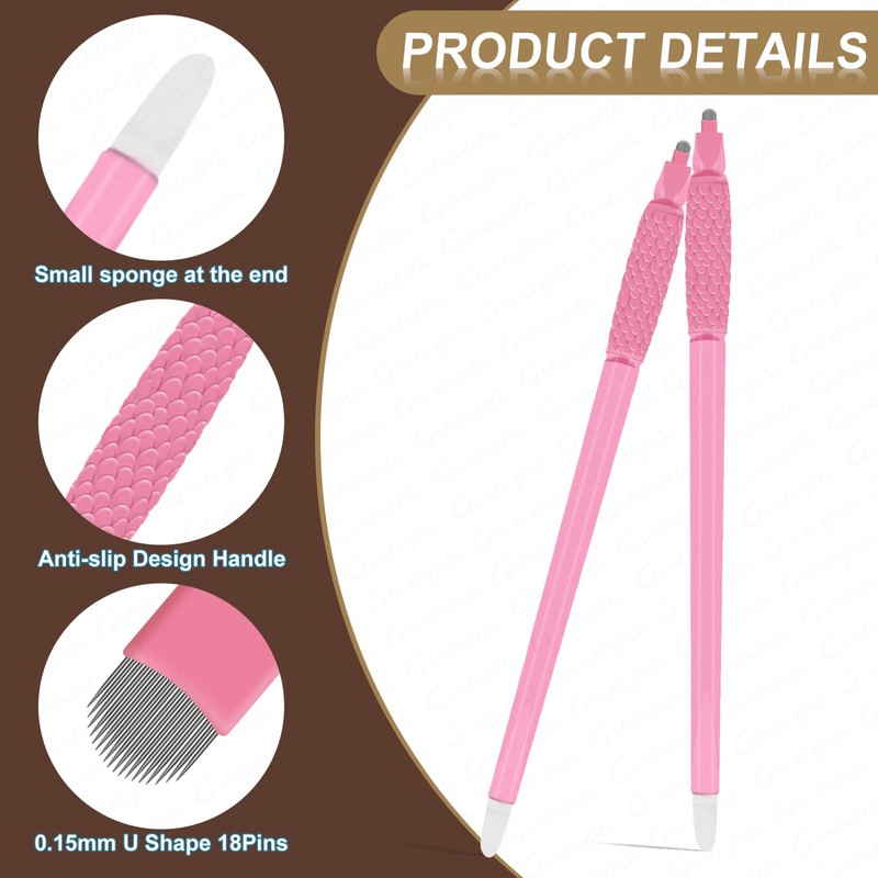 10PCS Disposable Microblading Eyebrow Pen – Nano Blade Tattoo Hand