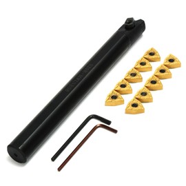 Maizoon CNC Lathe Turning Tool Holder S20R-MWLNR08 Boring Bar + 10pcs WNMG0804 Carbide Insert +2 Hex Wrenches High Hardness Cutter DZ19