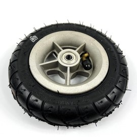 150MM Scooter Inflation Wheel With Aluminium Alloy Hub 6" Pneumatic Tyre With Inner Tube Electric Scooter 6 Inch Pneumatic Tire (sliver)