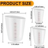 3 PCS Silicone Measuring Cups Flexible Chocolate Melting Cup for