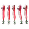 Perfeclan 5 Pieces Luminous Squid Jigs Saltwater Hooks for Fishing