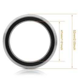 Bike Headset Bearing, 41/41.8/47/49/52mm Bearings MTB Repair Headset Bearing Mountain Stem Bicycle Headset Accessories Parts(52MM)