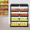 AngelcityCC 5 Tier Retail Display Rack with 10 Baskets, Market