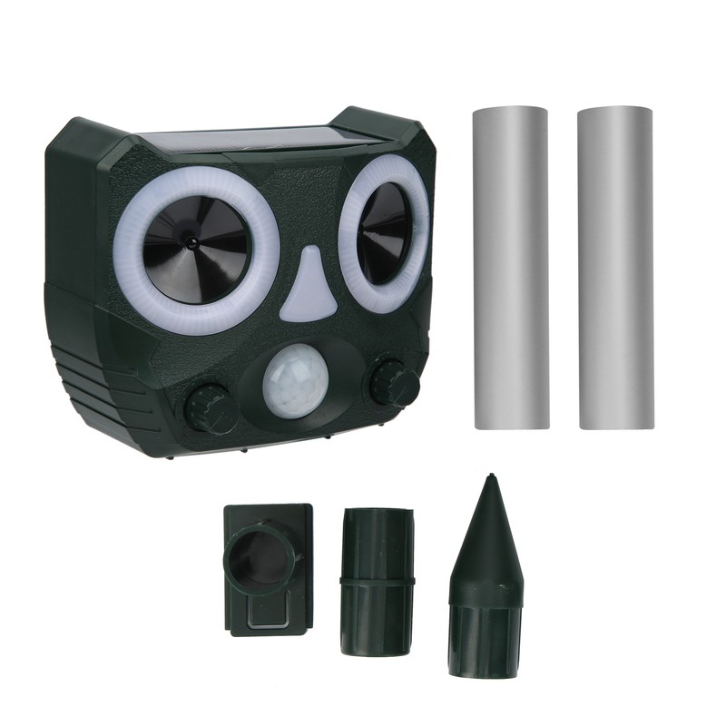 MultiFunctional Solar Ultrasonic Animal Repeller Outdoor Mouse Bird Repeller Device