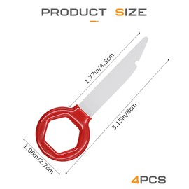 Flaconi 4PCS Car Audio Removal Tools,Radio Removal Tool,Car Radio Removal Tool Kit,Car Stereo Removal Tool Kit, Stereo Removal Tool,Suitable for Cars,SUVs,Trucks,Motorhomes,RV (Red)