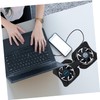 Gatuida Portable Notebook Cooling Pad 2 Fans Laptop Cooler Large