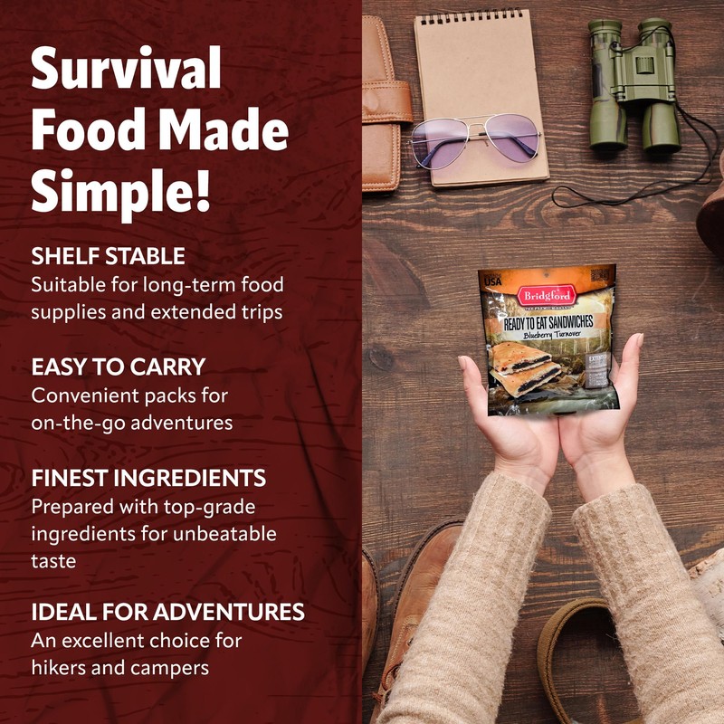 Bridgford MRE Blueberry Turnover - Ready to Eat Survival Food