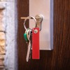 QUARKZMAN Felt Keyring with Stainless Steel Ring, Key Ring Blanks