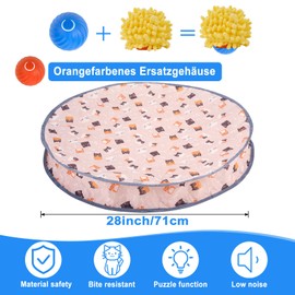 POFIBO Interactive Cat Toy Ball - 360° Electric Cat Ball with USB Charging, 2 Modes to Promote Hunting Instinct, Suitable for Dogs and Cats of All Sizes and Ages