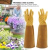 Rose Pruning Gardening Leather Gloves Wearproof Puncture Proof Long Work