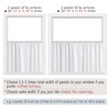 PANELSBURG Short Curtains for Windows Kitchen Living Room Half Length