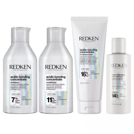 Redken Acidic Bonding Concentrate Shampoo, Conditioner, 5 Minute Liquid Mask SET - Shampoo+Conditoner+5 Min Mask