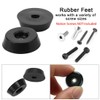 sourcing map Rubber Feet Bumper Buffer Chopping Board Pad Metal