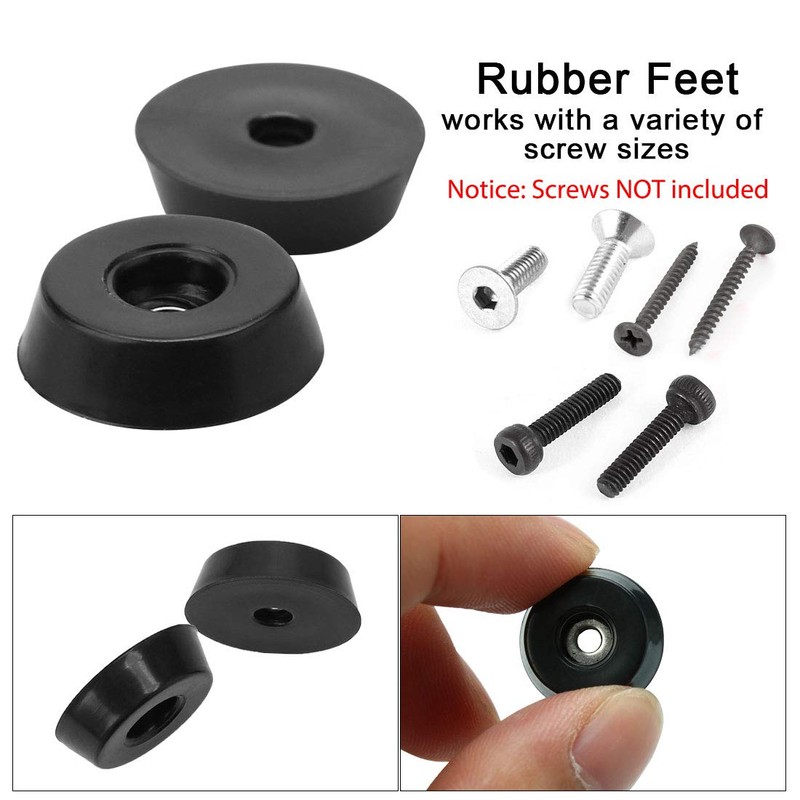 sourcing map Rubber Feet Bumper Buffer Chopping Board Pad Metal