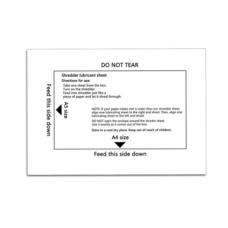 Ansoon Paper Shredder Lubricant Sheets, Paper Shredder Sharpening & Lubricating