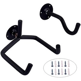 MILISTEN Metal Guitar 2pcs Wall Mounted Clothes Hanger Wall Shelf Brackets Metal Stand Guitar Stand Uglily Bass