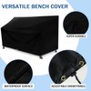 RICHIE 3 Seater Garden Bench Covers, Outdoor Garden Seat Covers