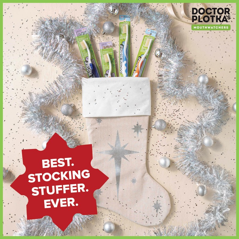 MOUTHWATCHERS Dr Plotkas Extra Soft Kids Toothbrushes Manual Flossing Toothbrushes