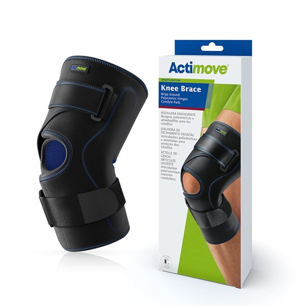 Actimove Knee Brace Wrap Around, Polycentric Hinges, Condyle Pads Small