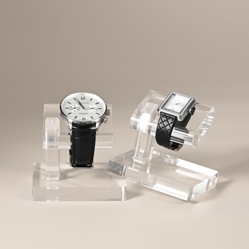 Oirlv YJ12601 Watch Stand, Acrylic, Removable, Portable, Mini Display, Storage,