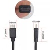 ELNONE 2PCS Short Micro USB 5 Wire Pigtail, 0.3M/1FT Micro